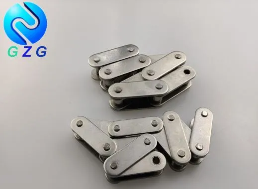 Rustfritt stål med dobbel pitch-transportørkjede rett side